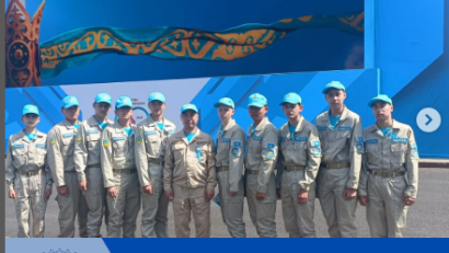 7 мамыр күні Астана қаласындағы «Қазақ елі» алаңында Ұлы Жеңістің 80 жылдығына арналған әскери парад өтті